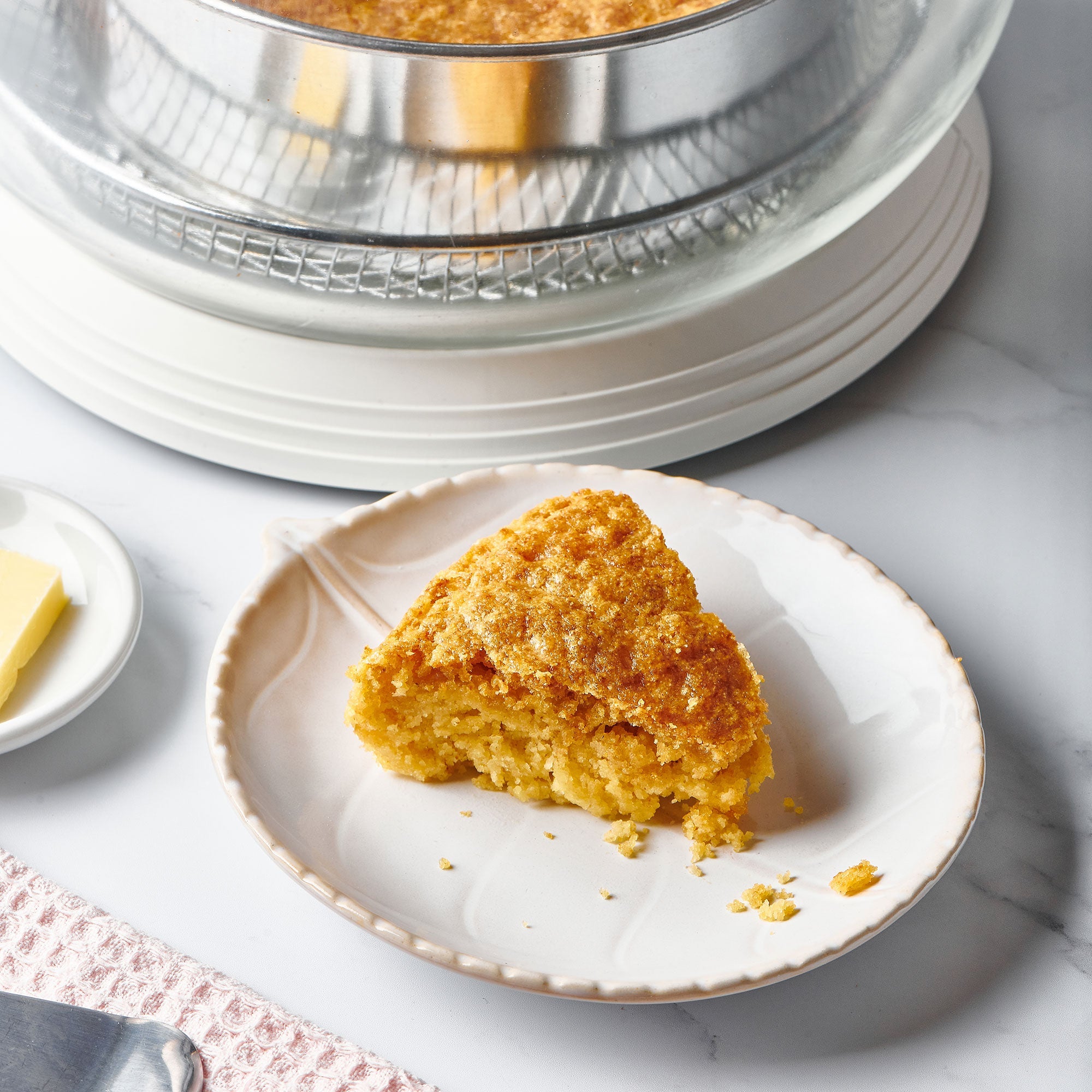 The Self-Cleaning Glass Bowl Air Fryer - CHERRY RED