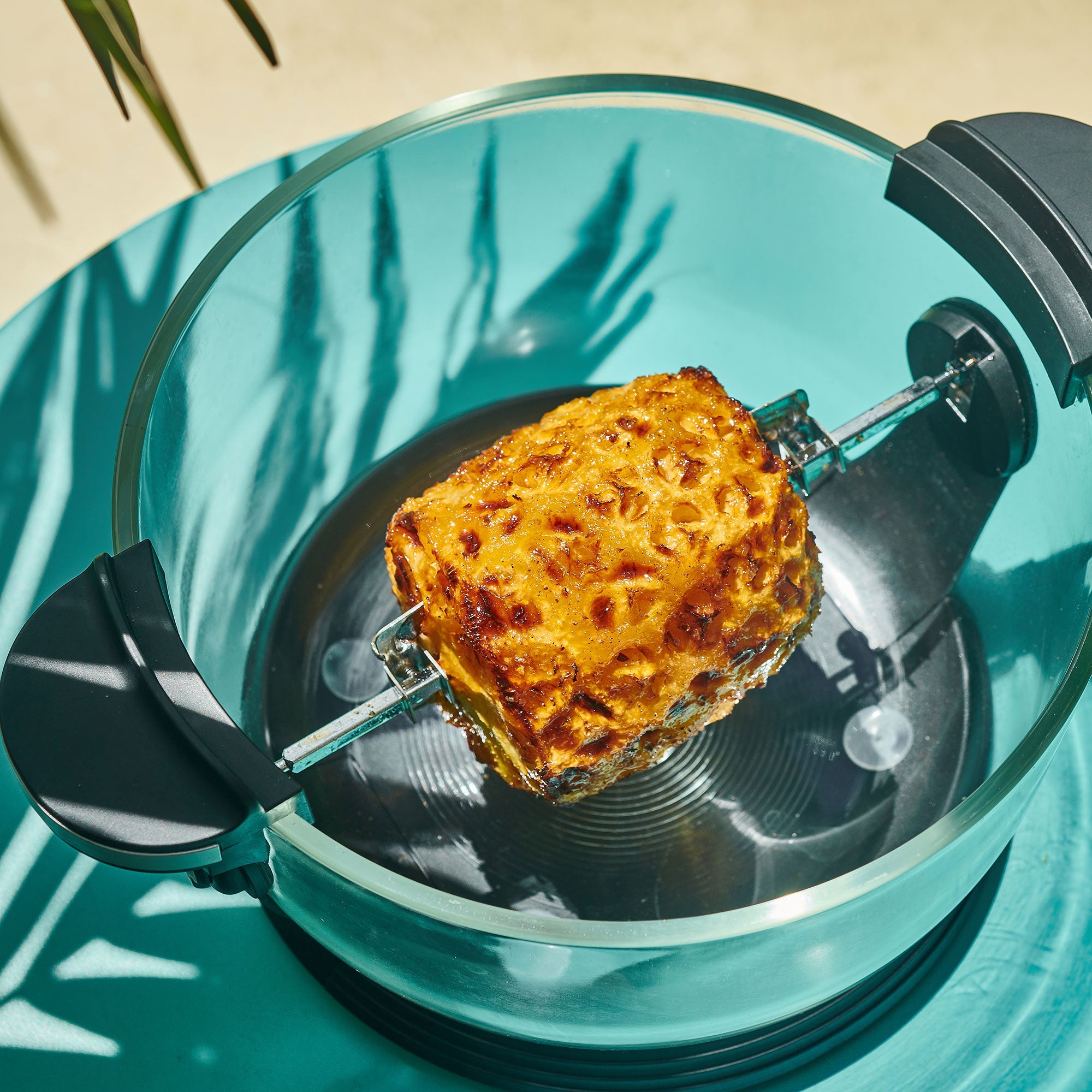 The Self-Cleaning Glass Bowl Air Fryer - CHERRY RED