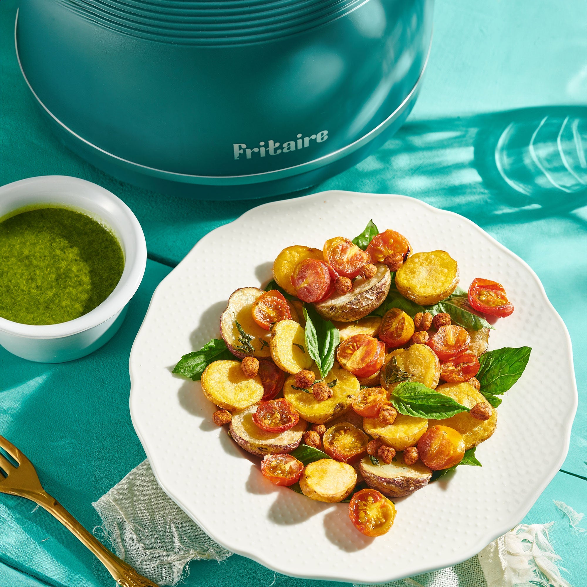 The Self-Cleaning Glass Bowl Air Fryer - CHERRY RED