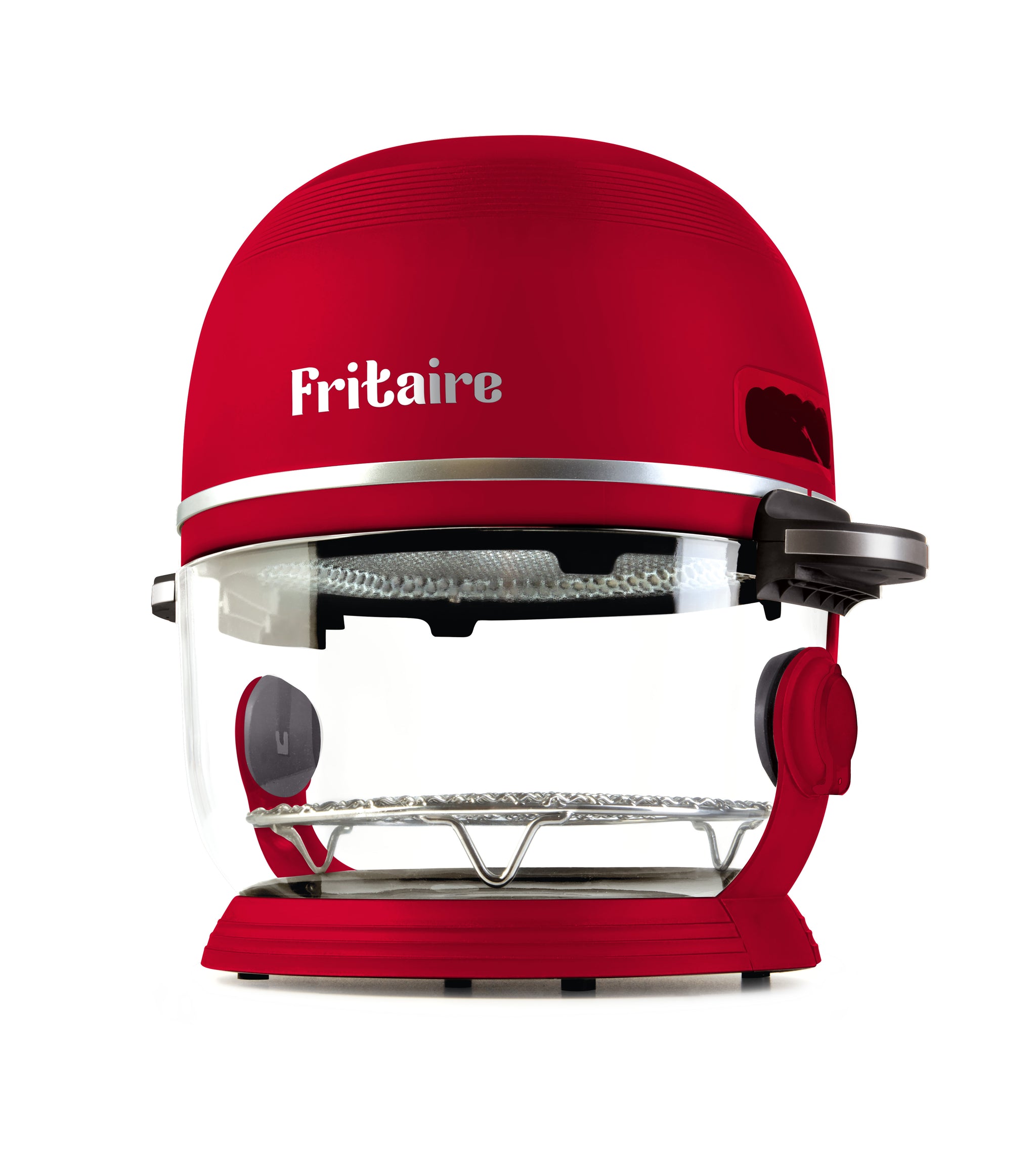 The Self-Cleaning Glass Bowl Air Fryer - CHERRY RED