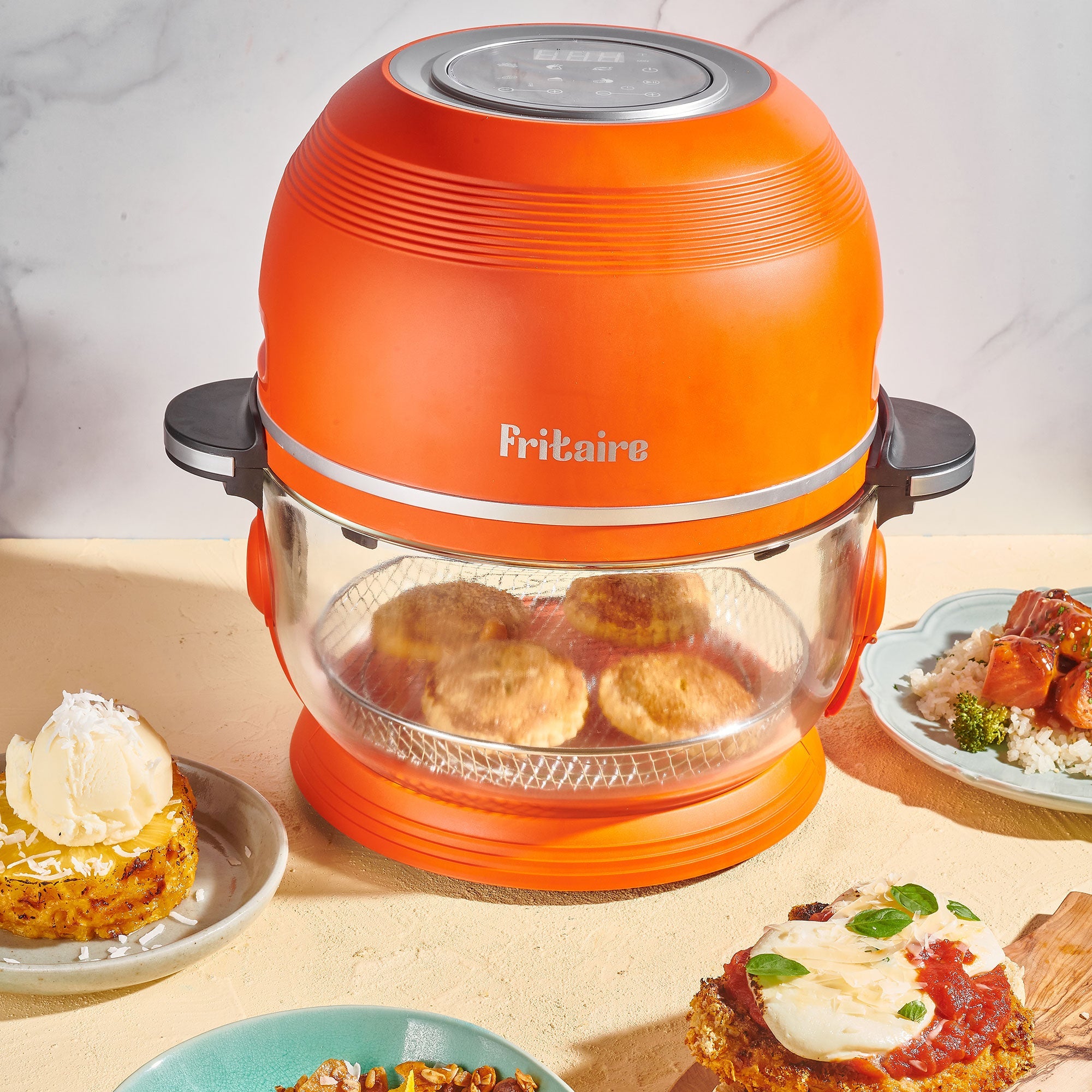 The Self-Cleaning Glass Bowl Air Fryer - ORANGE (TEST)